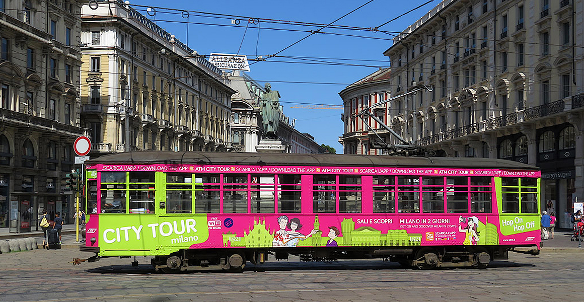 ATM City tram pubblicità