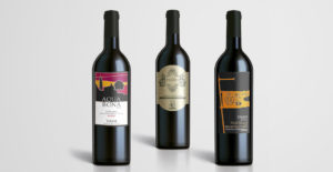 grafica etichetta bottiglia vino