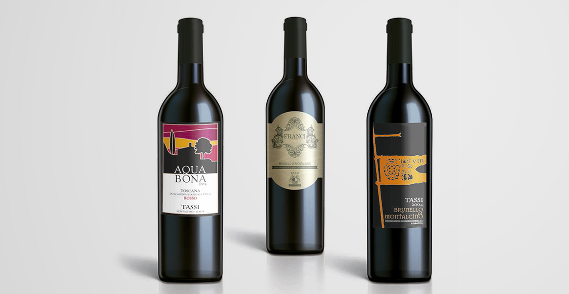grafica etichetta bottiglia vino