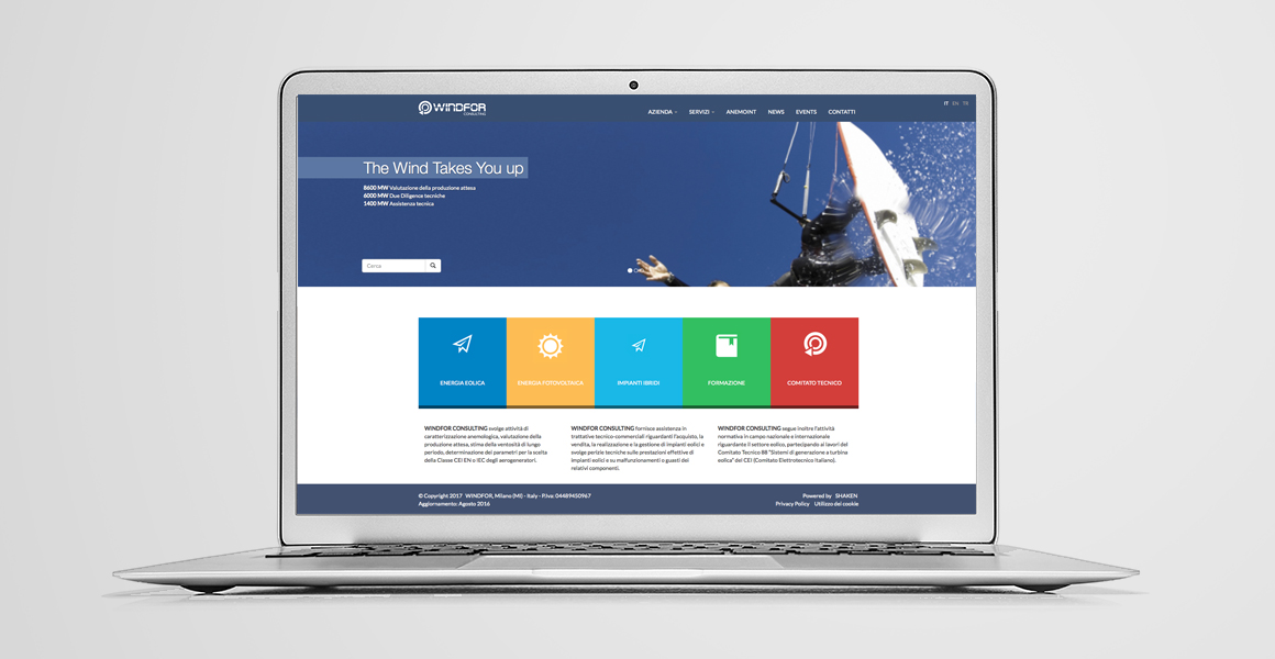 realizzazione sito web windfor